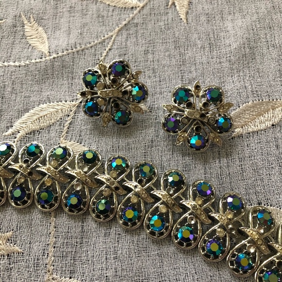 Rare Vintage CORO Pegasus AURORA BOREALIS Jewelry - Picture 2 of 8